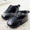 Black baby boy shoes with pu leather kids todder footwear 2016 new design