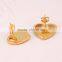 18K Gold Plated Heart Pendant Jewlry Sets