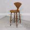 walnut color New style useful new plywood cherner bar chairs