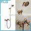 Single Lever Brass Antique Shower Set Rain