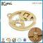 Bag Accessories Hollow Logo Gold Metal Brand Tag