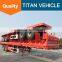 TITAN 2 axle 3 axles 20ft 40ft Bogie suspension semi flatbed trailer for sale