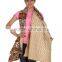 Party Wear Stole Kantha Work Fashionable Indian Wholesale Cotton Stoles Dupatta