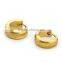 stainless steel simple jewelry fashion gold huggie earring designs for women