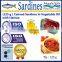 (125 g ) Canned Sardines in Vegetable Oil with Harissa ,High Quality canned Sardines,125g Sardines in cans with Harissa 125g