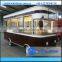 Electric food cart vending mobile food cart with wheels with CE certificate