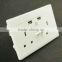 UK plug 3 hole usb power plug socket wall switch and socket