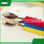 mini portable stainless steel silicone building block knife fork spoon ladle scoop dishware dinnerware tableware set