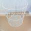 Round Wire Laundry Basket, Arc Pattern