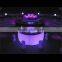 Modern Colorful IIIuminate LED bar counter with a complete circle