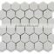 MM-CV258 Fashionable indoor decor natural stone marble thassos hexagon mosaicmosaic