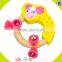 Wholesale children wooden musical hand bell toy popular teaching wooden hand bell toy W07I023