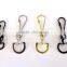Promotion Lanyard hook Stamping Steel Swivel Hook W/Round Eye & Ring, bag assessory, lanyard hook,