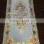 PVC lace place mats vinyl lace tablemat golden with print