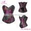 Fashion Jacquard Clasps Overbust Sexy Slimming Waist Steampunk Corset