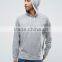 Custom Raglan Sleeves With Hood Grey Men's 85% Cotton 15% Viscose Casual Comfort Fit Breathable Oversized Pullover Hoodies