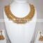 GOLD PLATED TEMPLE DESIGN necklace RAMLEELA EARRING set