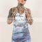 Camouflage printing shorts summer beach shorts with dip dye effect