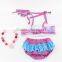 Girl Floral Bikini Swimwear Ruffle Blommer And Top Sets Two Pieces Outfits