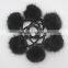 Myfur China Factory Price Wholesale Genuine Mink Fur Ball Attach Hair Band