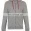 CHEFON Grey Marl Contrast Drawcord Kangaroo Hoody CTSS0013