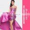 2017 New High-low Strapless Bride Evening Gown Formal Dance Party Dress