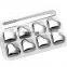 Wholesale heart shape Stainless Steel Whiskey Chilling Reusable Ice Cubes