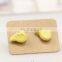 2017 New Fashion Charm Women's Stud Earrings Jewelry Trendy Long Rhinestone Angel Wings Feather ceramics Earrings with Stone