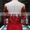 Red Mermaid Slim Girl Modern Fashionable Wedding Gown Floor-length With Sweep Train Wedding Dress 2016