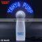 2018 SUNJET Hot Sale Best Promotion Gift Battery Replaceable LED Mini Handheld Flashing Custom Words Fan
