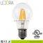 Edison style a60 4w 6w 8w 110 volt ac led light bulbs