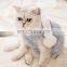 Pet cat Kitten Winter flannel Clothes Overcoat glitter star winter Hot stamping vest fuzzy ball
