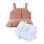 baby girl clothes 2 PCS Baby Sets Top + Short Solid Color Children'S Sweater