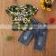 Infant Kids Baby Boys Camouflage Top+Denim Pants Summer Outfits 2pcs New