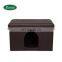Reatai high quality PVC fabric foldable long cat bed leather pouffe storage ottoman