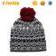 Custom High Quality Custom Pom Pom Bobble Beanie Hat