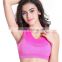 Quick dry nylon mixed gray yoga plain custom made sport bra women