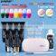Easily acrylic soak off  uv liquid builder gel nail extension kit rainbow chameleon uv gel nail art set with nail tools