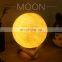 Home Decorative Gift Lunar Lamp Colorful Touch Control Led Night 3d Moon Light