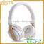 Good quality sports long standby time Gold metal v4.0 bluetooth stereo headphones