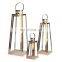 2021 Home Decor Glass Silver Gold Mini Candle Holder Stainless Steel Lantern For Decoration