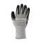 Industrial Working Anti-cut No Anti Cut Resistant Proof Cut-resistant Hand Gloves with Crinkle Latex Coating coated Level 5