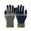Hot selling Cut Resistant Gloves with Foam Nitrile Coating on Palm ANSI A7 work safety garden glove