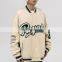 new arriving and design winter mens plus size black and white long sleeve heavy bomber baseball jacket