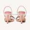 Women beautiful fashion fancy latest stylish design high heels pink color flower sandals shoes other color are available