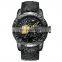 BIDEN 0129 Hot Sale Product Men Quartz Analog Gold Watches Rubber Strap Watch Men