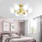 Nordic Simple LED Lighting Bedroom Dining Room Creative Personality 5 Head 6 Head Ceiling Light