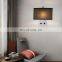 Modern Indoor Luxury Decorative Bedroom Light Bedside USB LED Wall Lamp With Wireless Charger