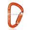 JRSGS Wholesale 25KN Outdoor Custom Logo D Shaped Climbing Snap Hook Aluminum Carabiner Snap Hooks Safety Carabiner