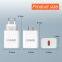 QC3.0 single USB mobile phone fast charger usb plug 5V3.4A European and American standard power adapter
